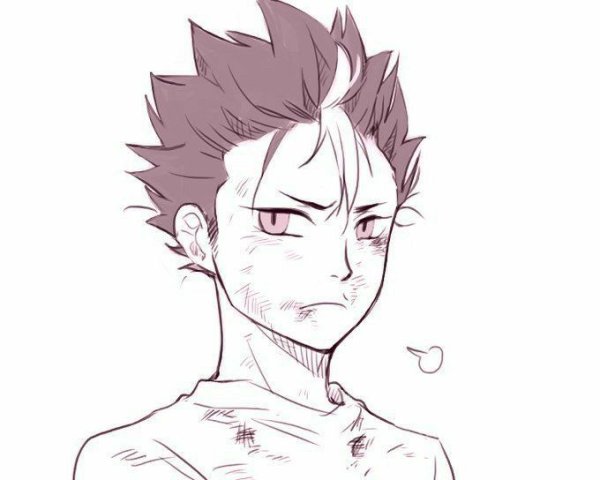 Нишиноя юу черно белый