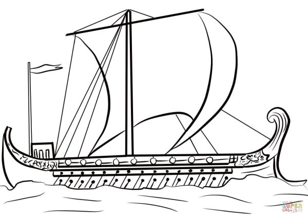 Греческий корабль Одиссея