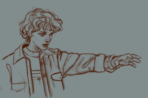 ОСД рисунок stranger things