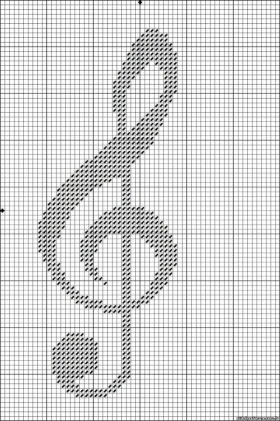 Скрипичный ключ рисунок