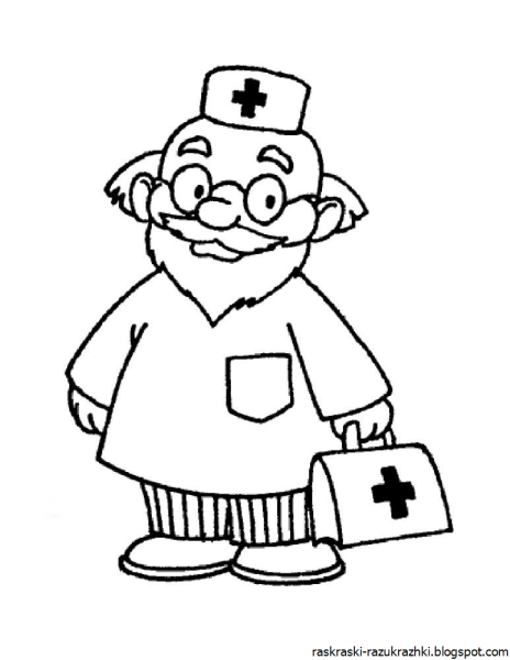 Раскраска стоматолог