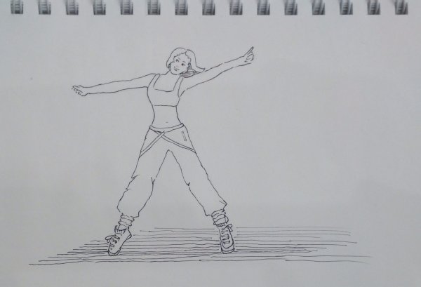 Танец рисунок карандашом