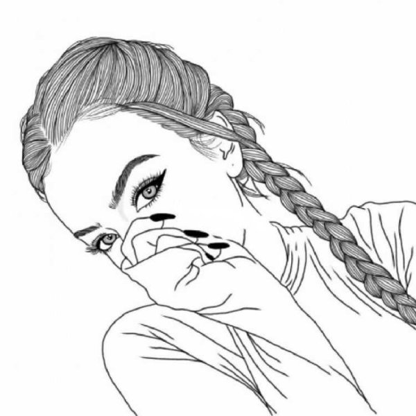 Картинки для срисовки девушки