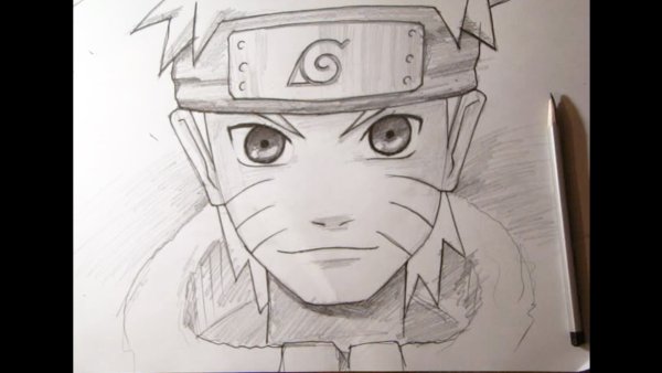 Аниме Наруто для срисовки карандашом