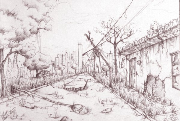 Постапокалипсис карандашом