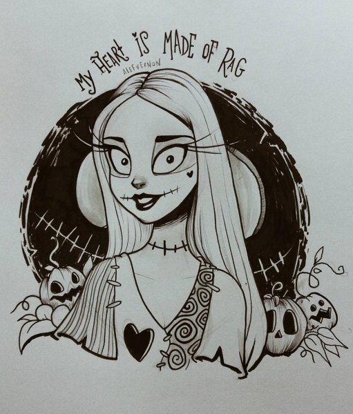 Тим Бертон рисунки Дисней