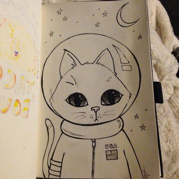 Лёгкие рисунки для скетч бука