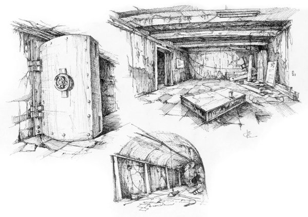 Сталкер концепт арт бункер