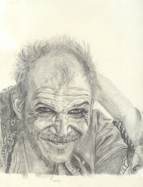ФЛОКИ вильгердарсон рисунок карандаш