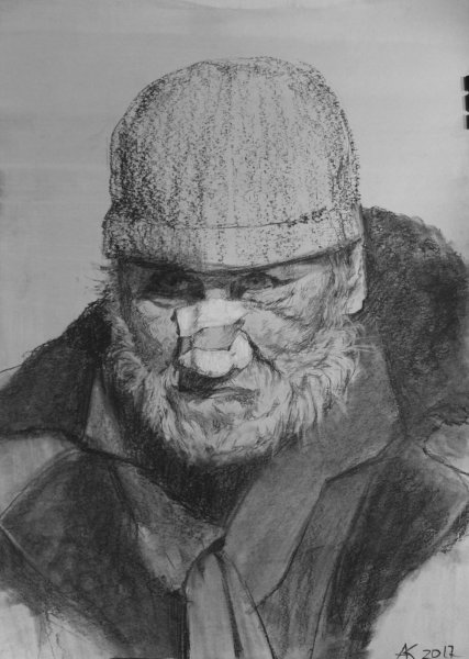 Бомж карандашом