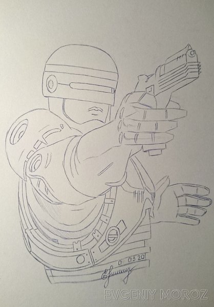 Рисунок робокопа