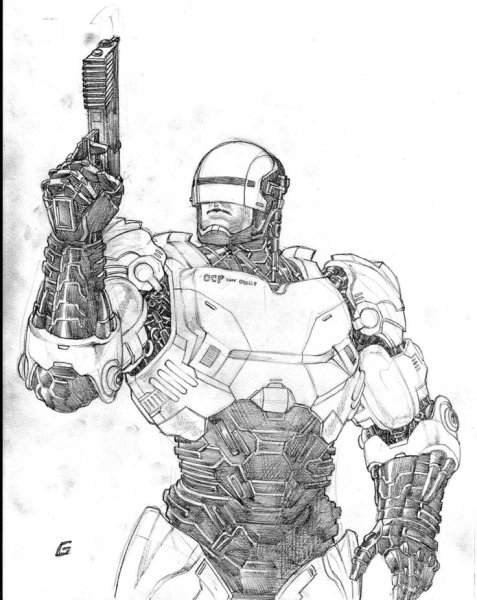 Робокоп для срисовки