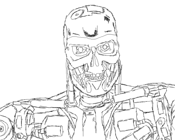 Раскраска робот полицейский