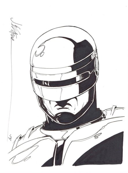 Раскраска робокопа