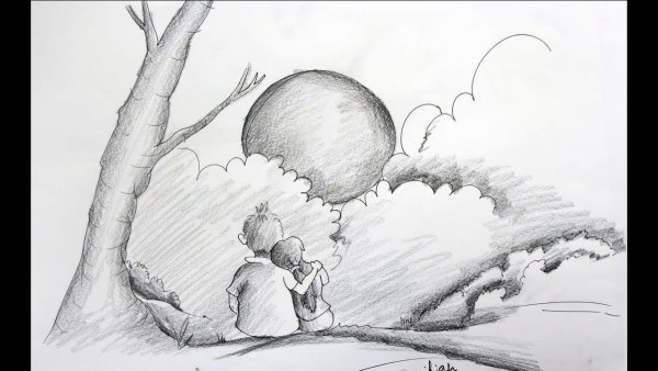 Романтичные рисунки карандашом