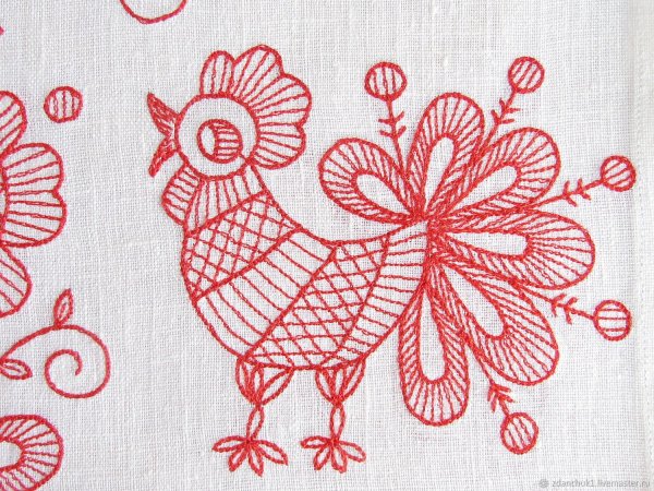 Эскиз вышитого полотенца