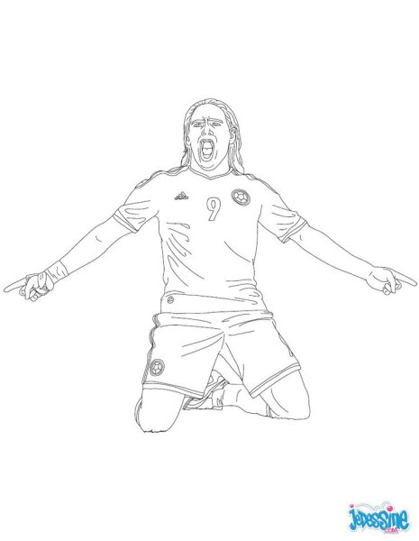 Раскраски футболистов Роналдиньо
