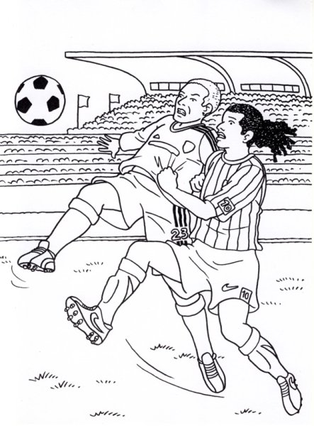 Раскраски футболистов Роналдиньо