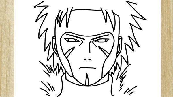 Тобирама Сенджу карандашом