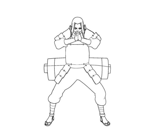 Раскраска Хаширама Сенджу