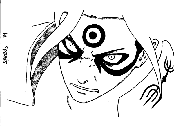 Хаширама раскраска