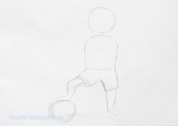 Футбол рисунки карандашом для начинающих