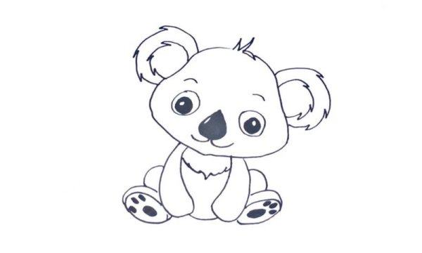 Милые рисунки для срисовки коала