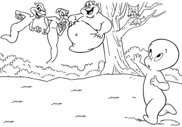 Каспер раскраска