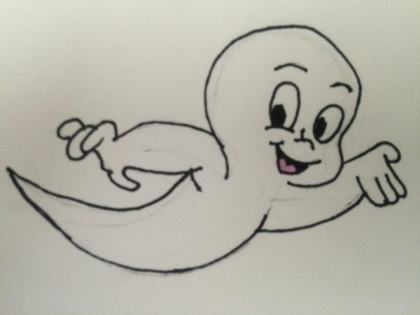 Призраки с Каспера нарисовать