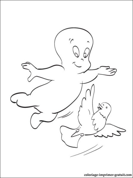 Маленькое привидение рисунок