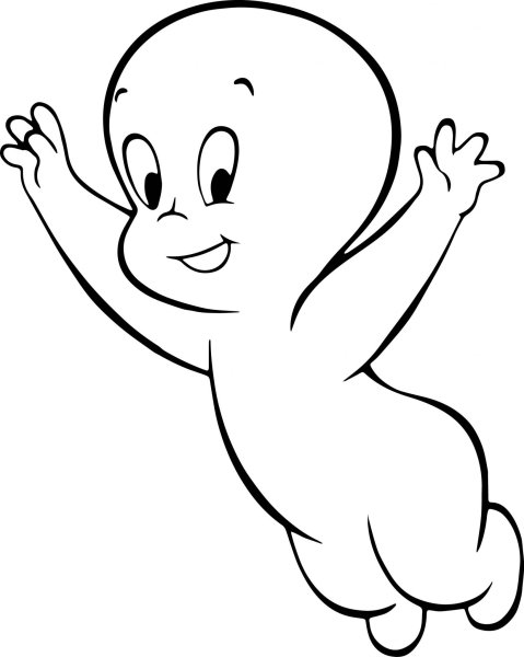 Каспер нарисованный ручкой