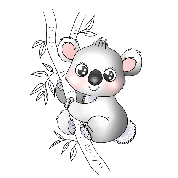 Как нарисовать коалу