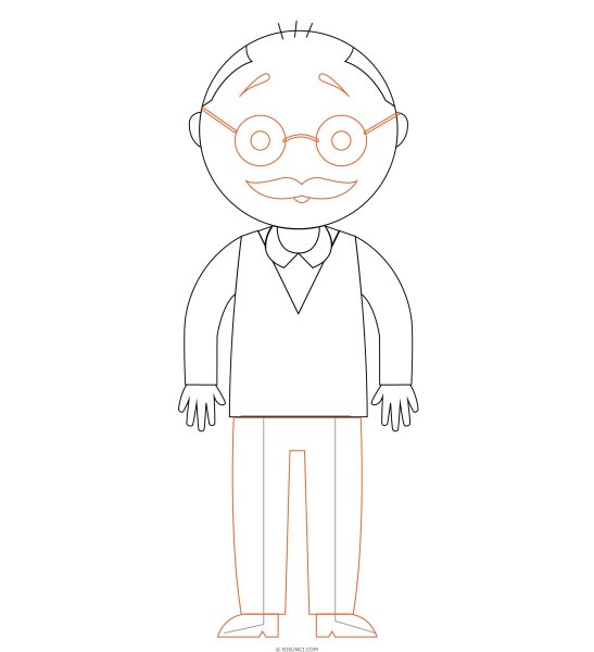 Дедушка рисунок