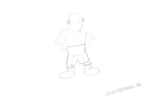 Как нарисовать дедушку поэтапно