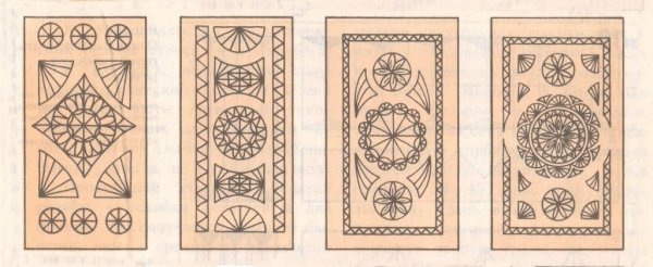 Трехгранно выемчатая резьба по дереву схемы