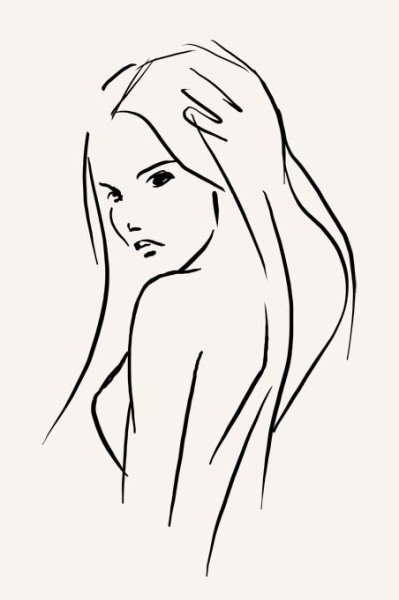 Девушка из линий