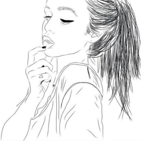 Простая иллюстрация девушка