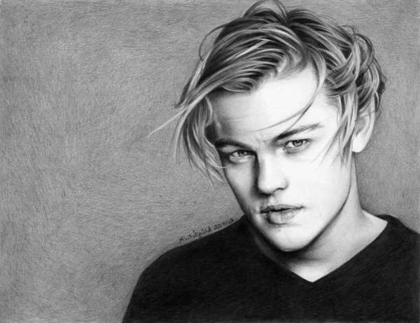 Рисунок Леонардо ди Каприо легко