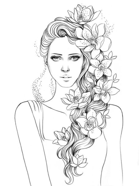 Раскраски девушки