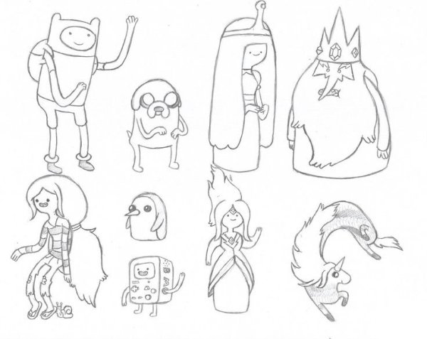 Персонаж легкий рисунок