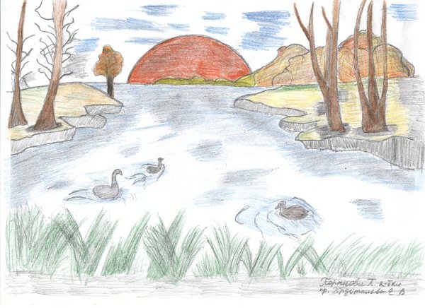 Любимый уголок природы рисунок