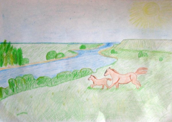 Родной край карандашом