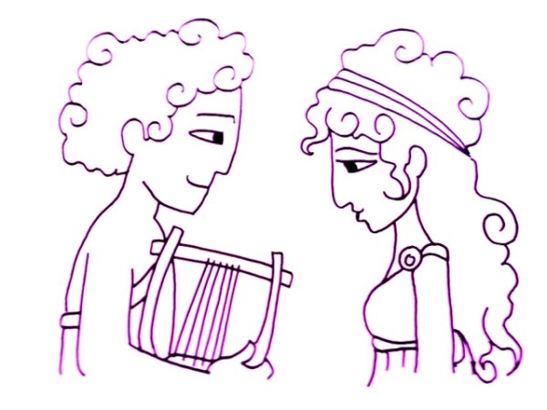 Раскраска к опере Орфей и Эвридика