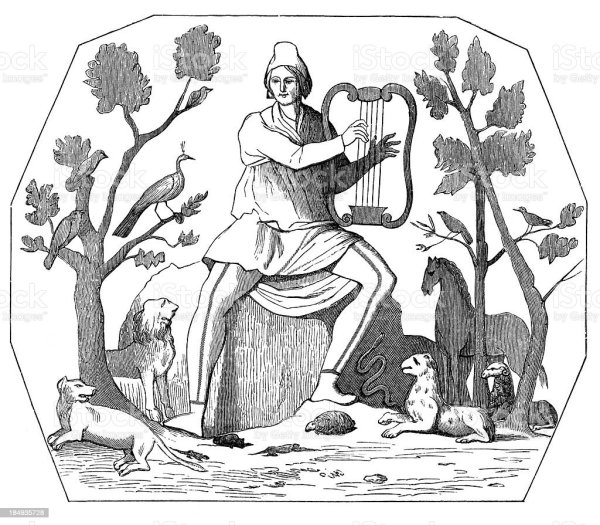 Орфей лёгкий рисунок