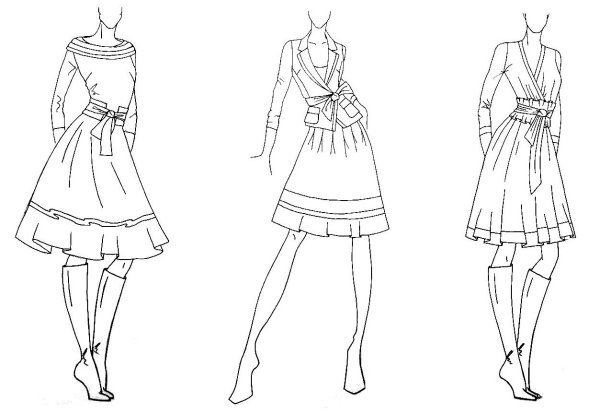 Костюм рисунок