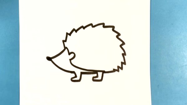 Как нарисовать ежика