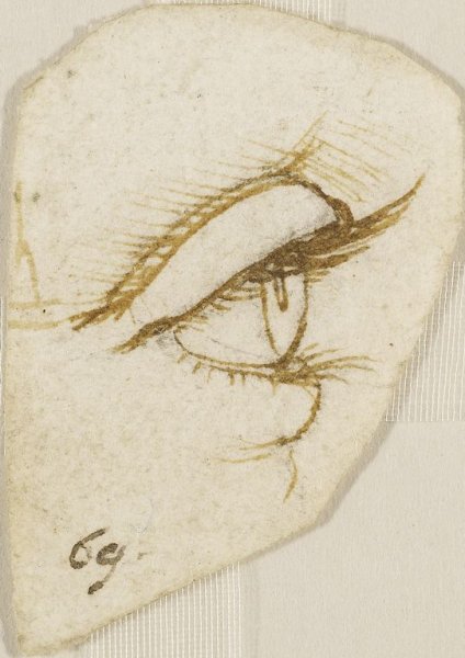 Глаз Леонардо да Винчи набросок