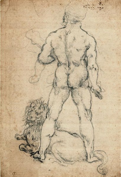 Наброски Льва Леонардо да Винчи