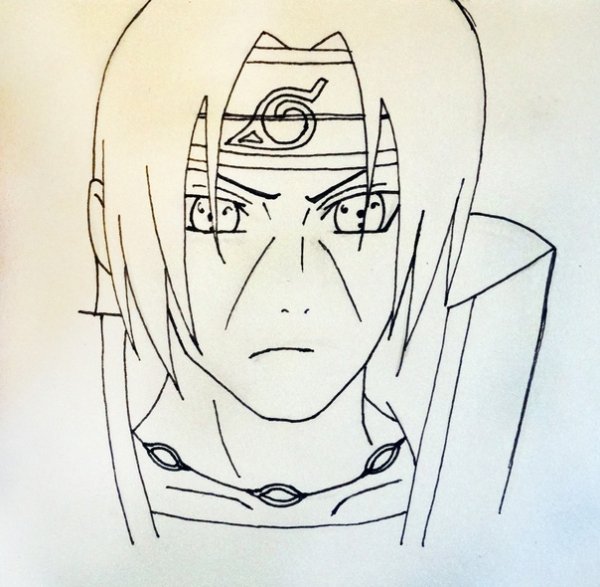 Итачи Учиха рисовка