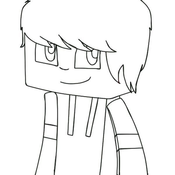 Чел из МАЙНКРАФТА для рисования